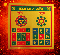 Vyapar Vridhi Yantra | Original Business Yantra on Brass Plate for Shop & Office | Growth, Profit & Success | Wall Frame Decoration 3