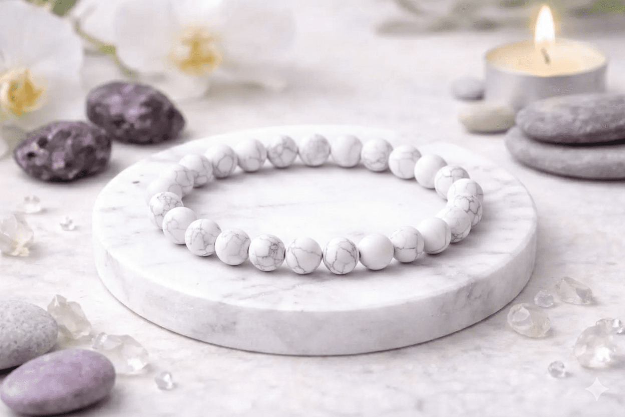 Howlite Healing Crystal Bracelet