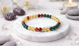 Citrine + Green Aventurine + Carnelian (wealth, luck, confidence, energy):Prosperia – (prosperity + success + growth) 1