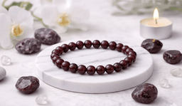 Hessonite Bracelet | Healing Crystal for Direction & Stability 1