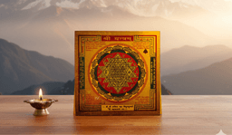 Shri Yantra | Original Shri Yantram on Brass Plate for Home Puja & Meditation | Peace, Prosperity & Positive Energy | Wall Frame for Living Room 1