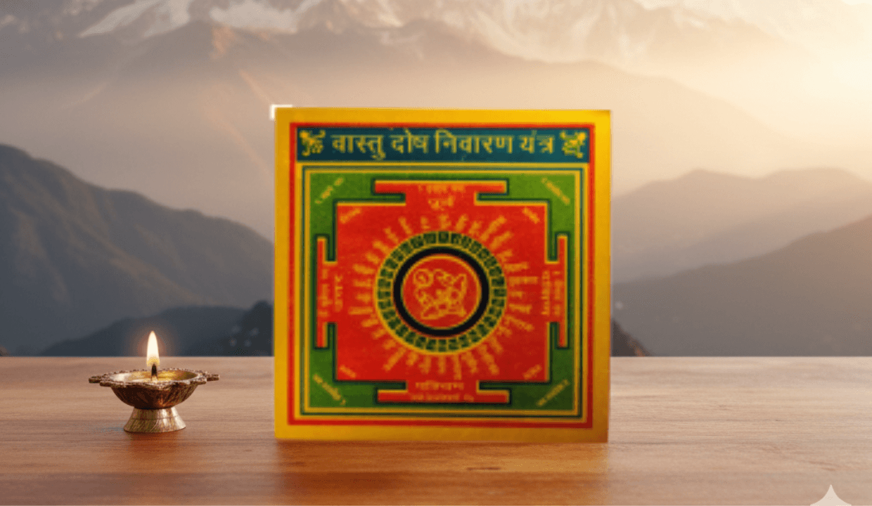 Vastu Dosha Nivaran Yantra | Original Vastu Yantra on Brass Plate for Home & Office | Remove Vastu Defects & Negative Energy | Wall Frame Decoration