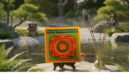 Vastu Dosha Nivaran Yantra | Original Vastu Yantra on Brass Plate for Home & Office | Remove Vastu Defects & Negative Energy | Wall Frame Decoration 4