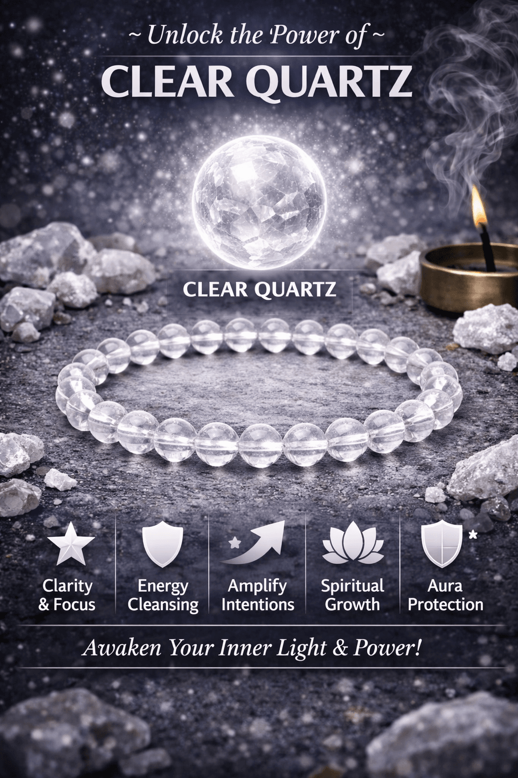 Clear Quartz Bracelet – Energy & Clarity 4