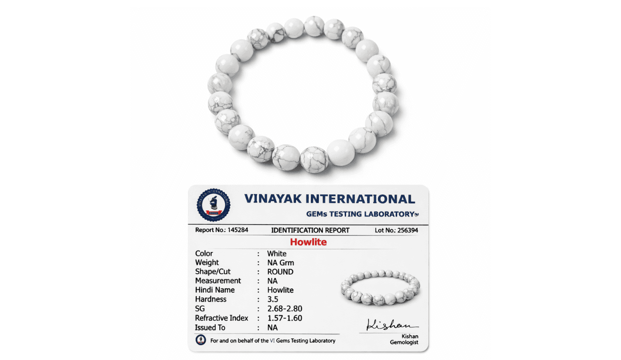 Prem Shanti Howlite Bracelet – Emotional Balance & Love Harmony 2
