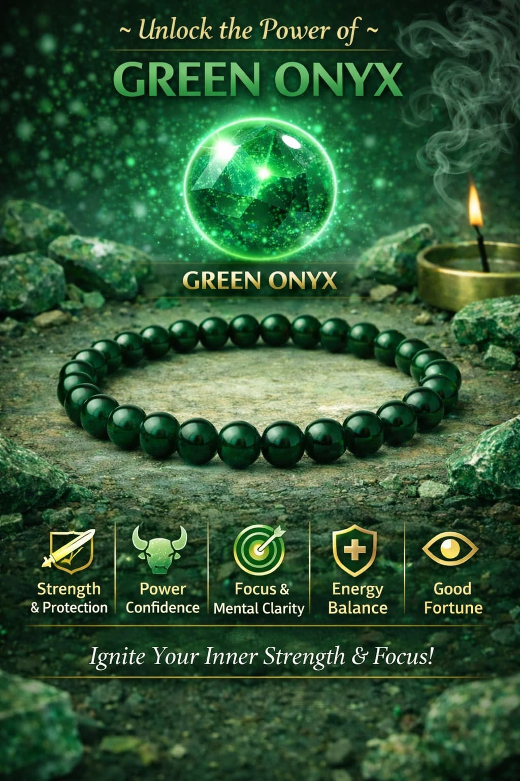 Vriddhi Green Onyx Bracelet – Growth & Prosperity 4