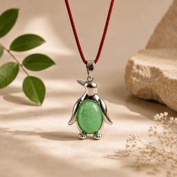 Green Jade Penguin Pendant 1