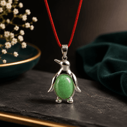 Green Jade Penguin Pendant 2