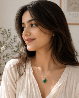 Malachite Heart Pendant 1