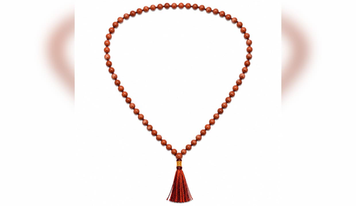 Gold Stone Mala Brown 2