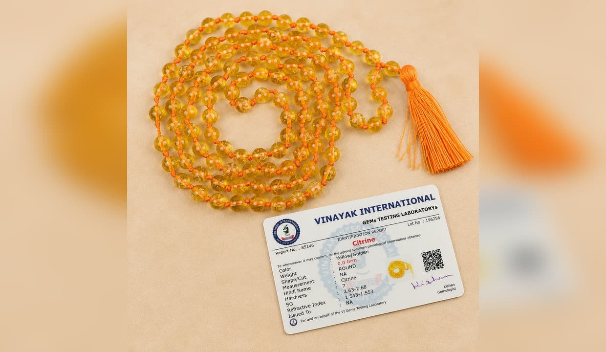 Citrine mala 3