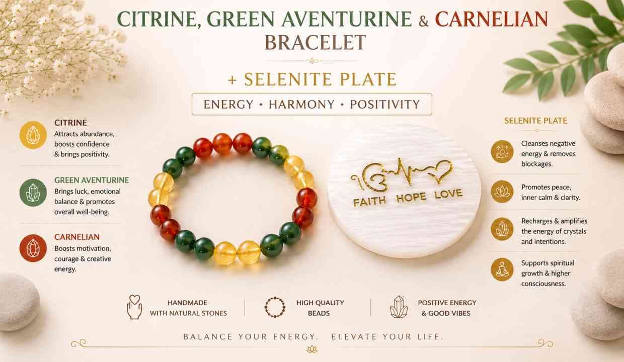 Tejas Bracelet with selenite