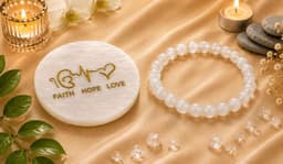 Moone Stone Bracelet with selenite 1