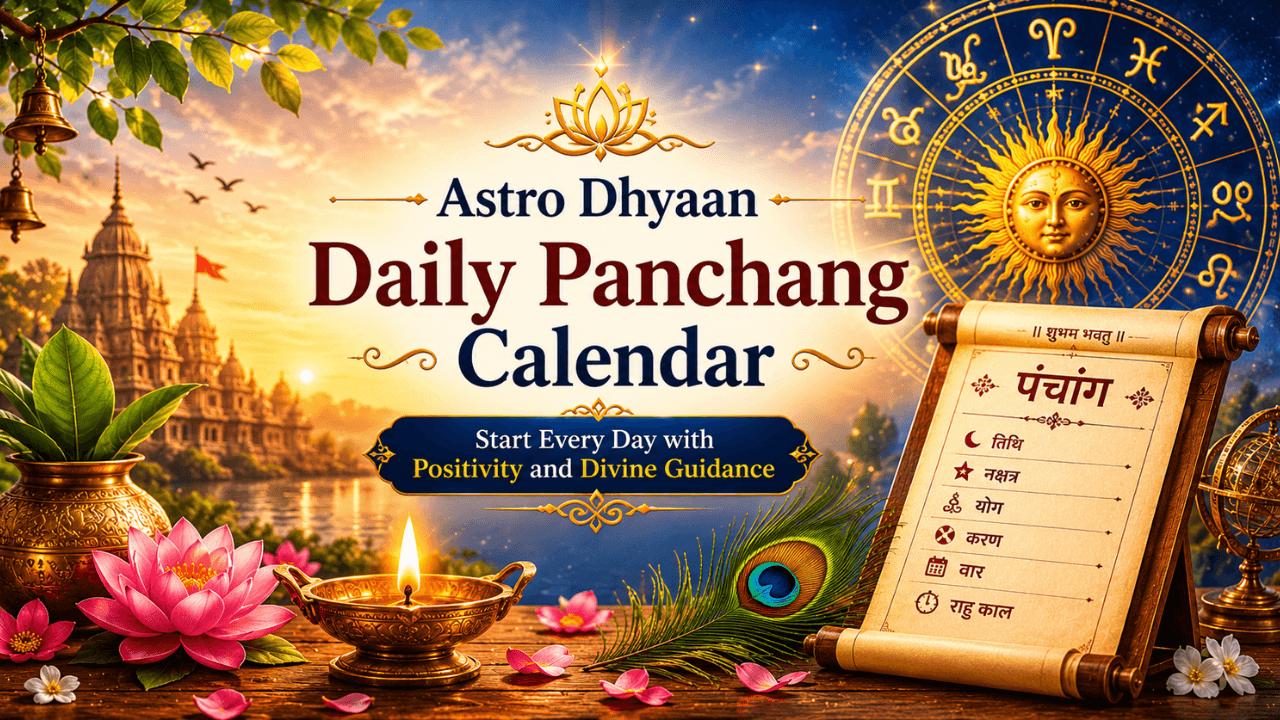 Astro Dhyaan Daily Panchang Calendar – Start Every Day with Positivity and Divine Guidance