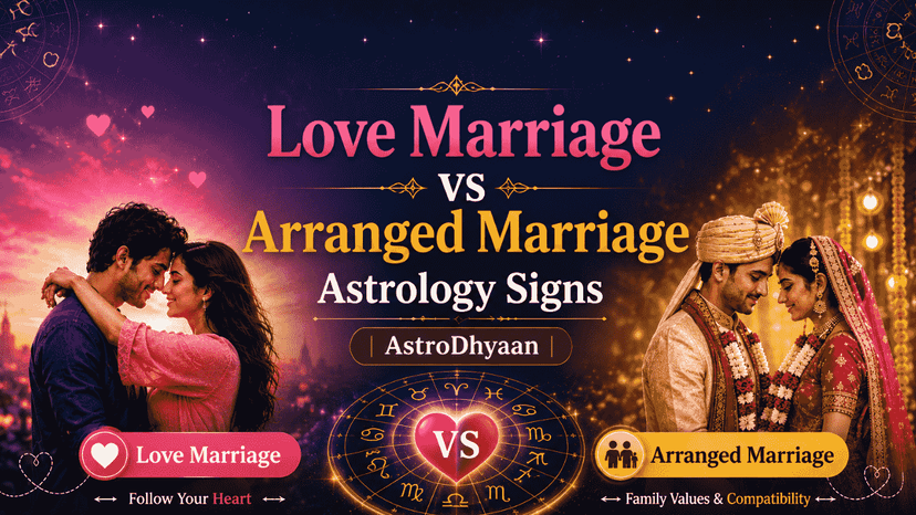 Love Marriage vs Arranged Marriage Astrology Signs | Astro Dhyaan