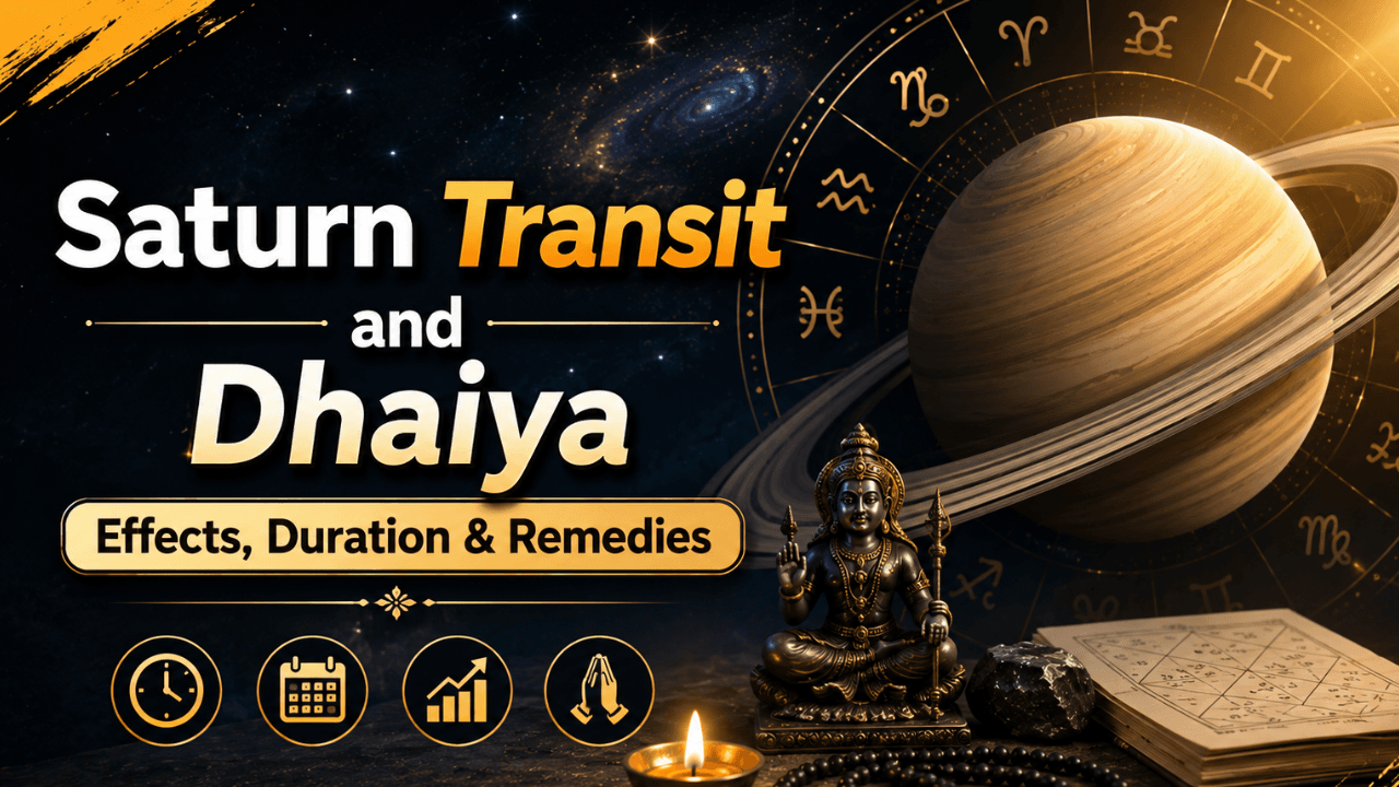 Saturn Transit and Dhaiya: Effects, Duration & Remedies