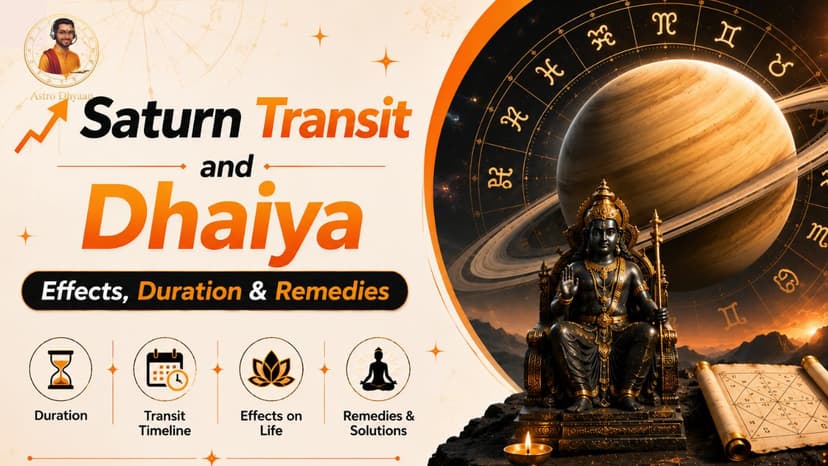 Saturn Transit and Dhaiya: Effects, Duration & Remedies