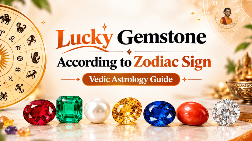 Lucky Gemstone According to Zodiac Sign | Vedic Astrology Guide