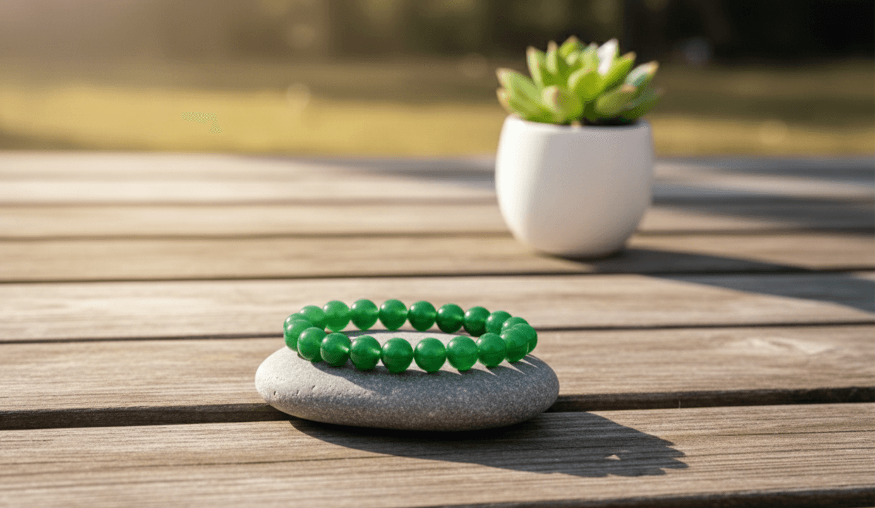 Vriddhi Green Onyx Bracelet – Growth & Prosperity alternate view