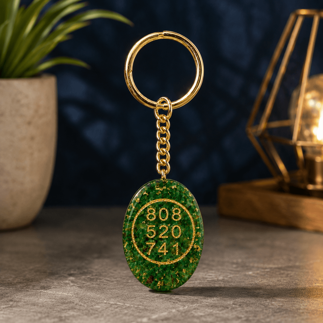 Green Aventurine Zibu Keychain
