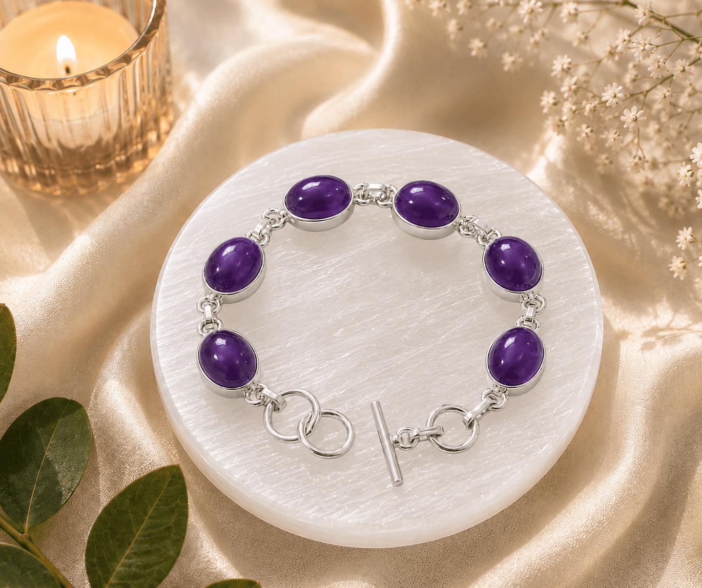 Amethyst Adjustable Bracelet
