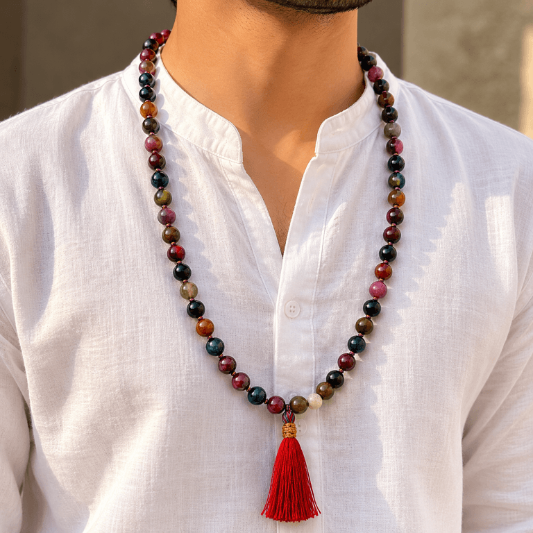 Multi Tourmaline Mala