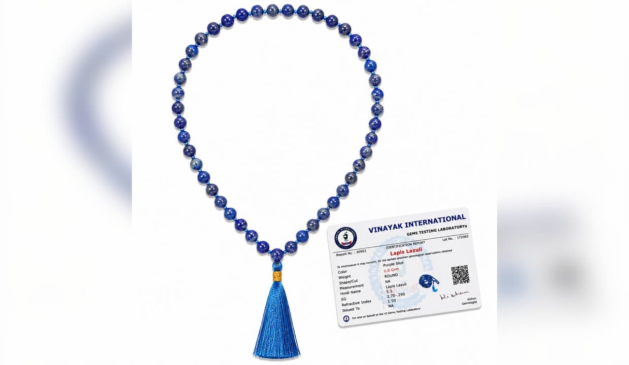 Lapis Lazuli Mala alternate view