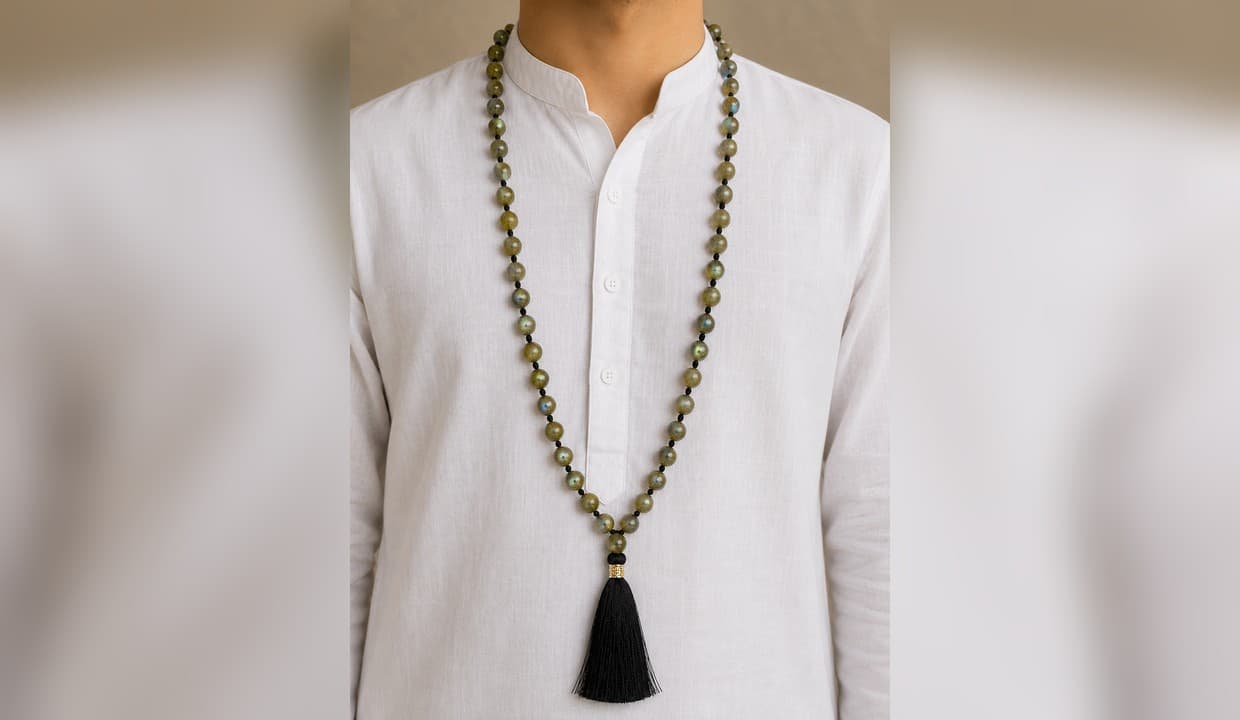 Labradorite Mala alternate view
