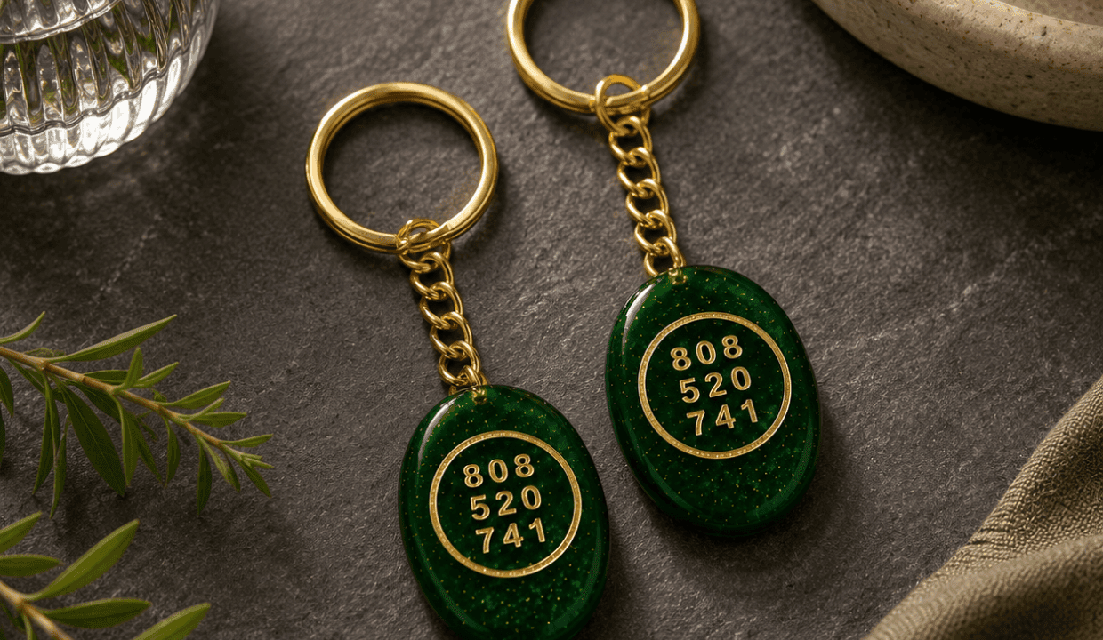 Green Aventurine Zibu Keychain Set