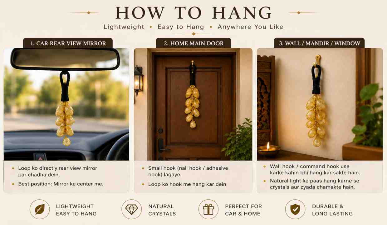 Citrine Vastu Hanging alternate view